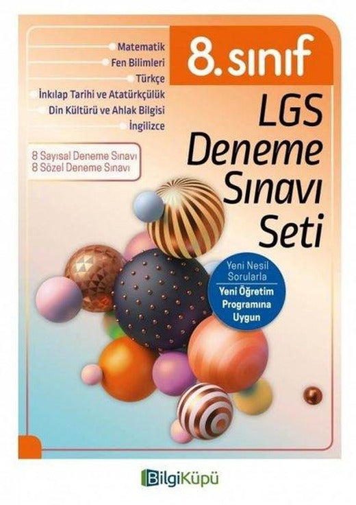 8.Sınıf LGS Deneme Sınav Seti | Bilgi Küpü (İnce Kapak)