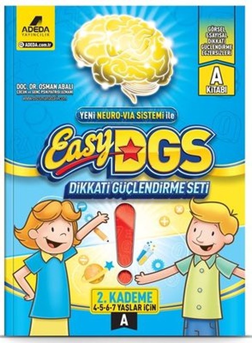Easy Dikkati Güçlendirme Seti 4-7 Yaş A-2.Kademe | Adeda (İnce Kapak)