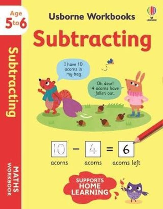 Usborne Workbooks Subtracting 5-6 | Usborne (Ciltsiz)
