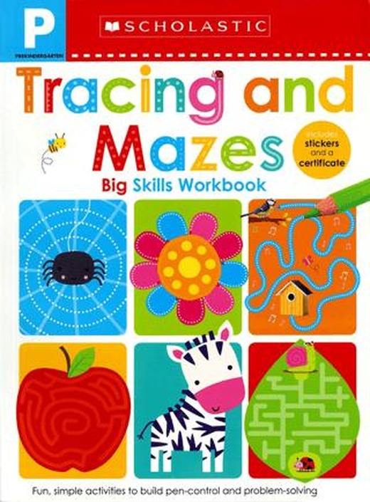 Pre-K Big Skills Workbook: Tracing and Mazes (Scholastic Early Learners) | Scholastic (Ciltsiz)