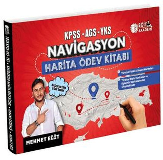 2026 KPSS-AGS-YKS Navigasyon Harita Ödev Kitabı | Eğit Akademi (Ciltsiz)