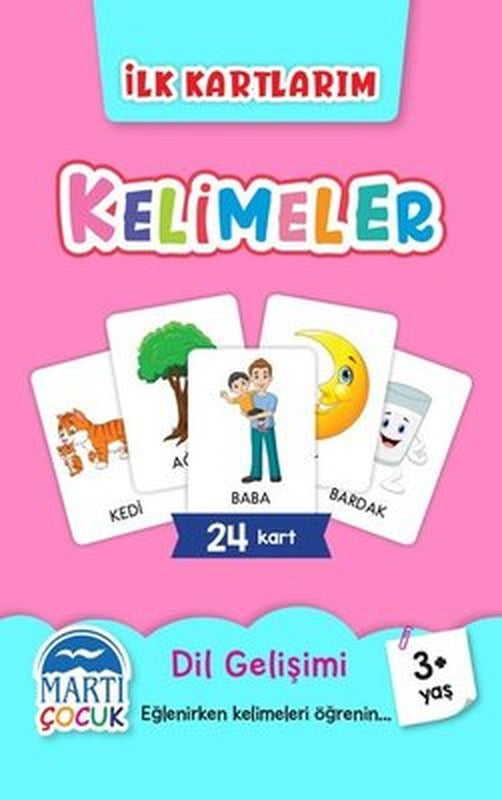 Kelimeler - İlk Kartlarım 3+ Yaş | Martı Yayınları