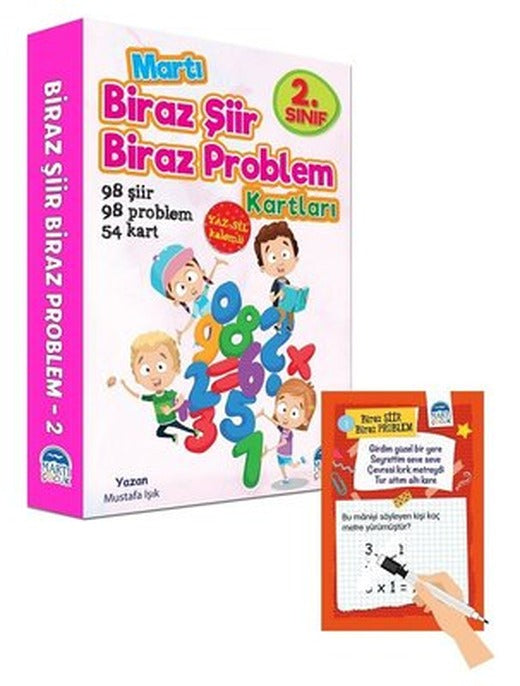 2.Sınıf Biraz Şiir Biraz Problem Kartları | Martı Yayınları