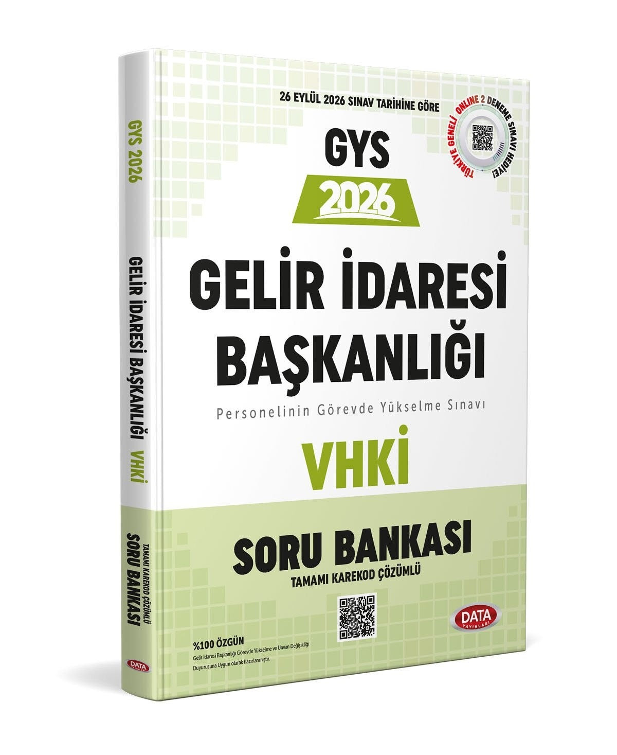 Gelir İdaresi Başkanlığı VHKİ GYS Soru Bankası (Karekod Çözümlü) | Data Yayınları (Ciltsiz)