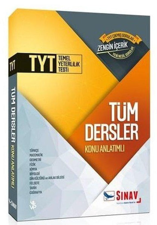 Sınav TYT Tüm Dersler Konu Anlatımlı Tek Kitap | Sınav Dergisi Yayınları (İnce Kapak)
