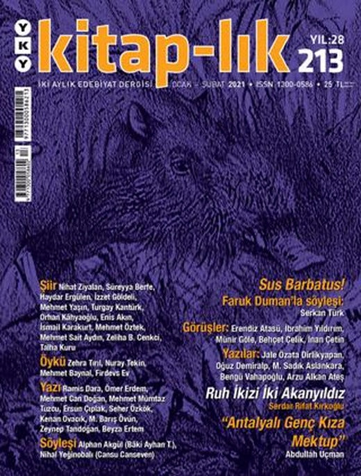 Kitap-lık Dergisi Sayı: 213 Ocak-Şubat 2021 | Yapı Kredi Yayınları (Ciltsiz)
