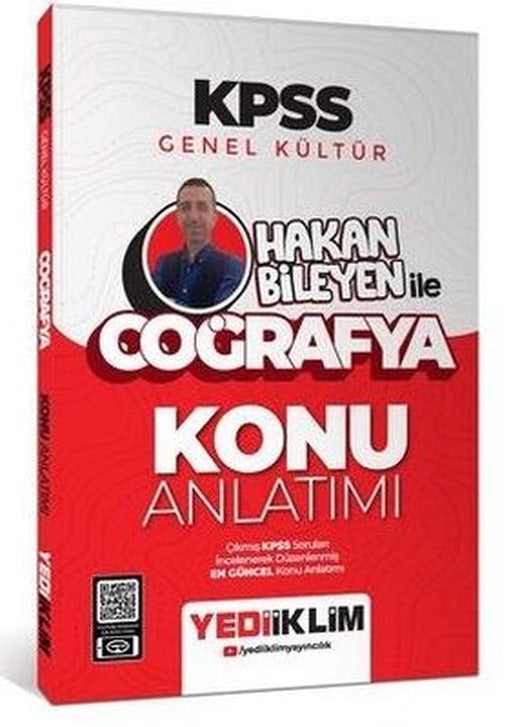 2025 KPSS Genel Kültür Hakan Bileyen İle Coğrafya Konu Anlatımı | Yediiklim Yayınları (İnce Kapak)