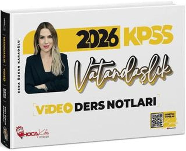 2026 KPSS Vatandaşlık Video Ders Notları | Hoca Kafası Yayınları (Ciltsiz)
