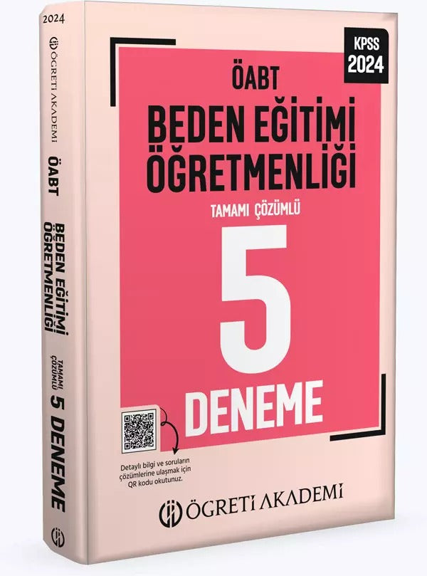 2025 MEB AGS ÖABT Beden Eğitimi Öğretmenliği Tamamı Çözümlü 5 Deneme | Öğreti Akademi (Ciltsiz)