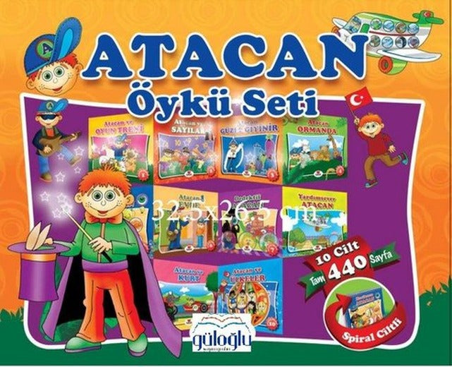 Atacan Öykü Seti-10 Kitap Takım | Güloğlu (Ciltli)
