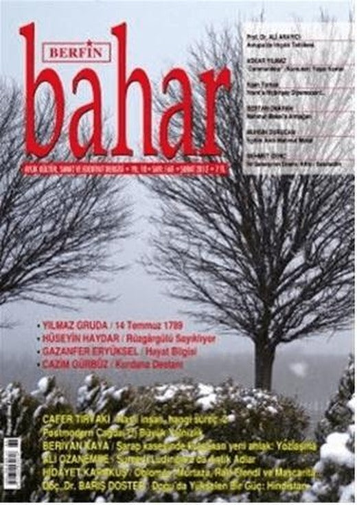 Berfin Bahar Aylık Kültür, Sanat ve Edebiyat Dergisi Sayı: 168 | Berfin Bahar Dergisi (Ciltsiz)