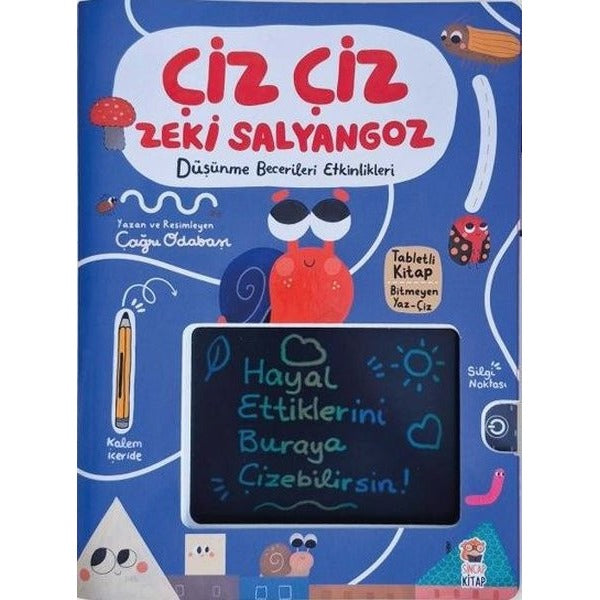 Çiz Çiz Zeki Salyangoz - Düşünme Becerileri Etkinlikleri | Sincap Kitap (İnce Kapak)