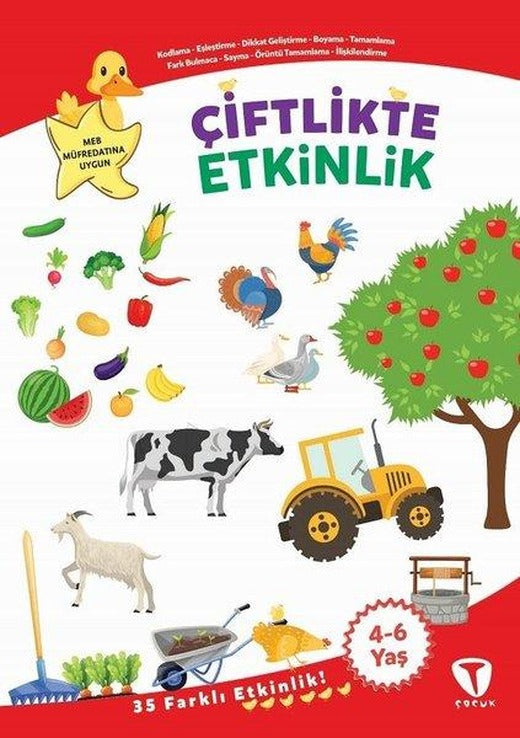 Çiftlikte Etkinlik | Turkuvaz Çocuk (İnce Kapak)