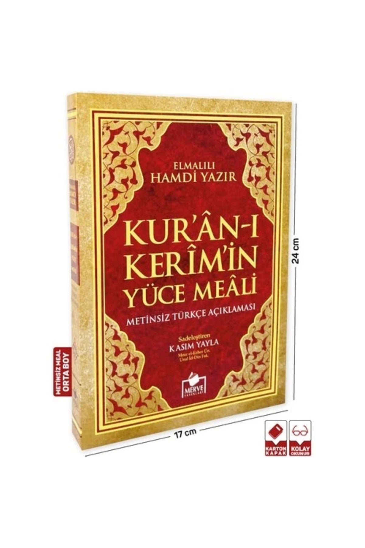 Kuran-ı Kerim'in Yüce Meali (Orta Boy Metinsiz) - Elmalılı Hamdi Yazır kitap kapağı