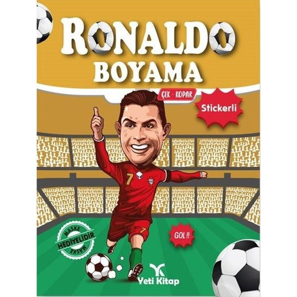 Ronaldo Boyama - Çek Kopar Stickerli | Yeti Kitap (İnce Kapak)