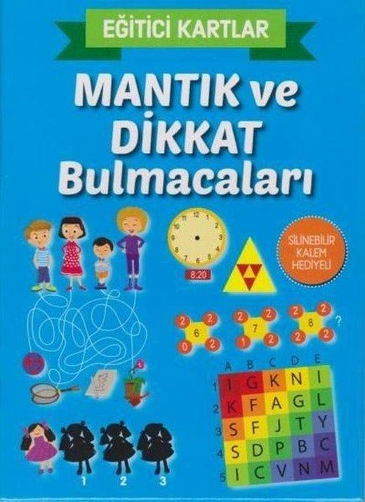 Eğitici Kartlar - Mantık ve Dikkat Bulmacaları | Teleskop Popüler Bilim (İnce Kapak)