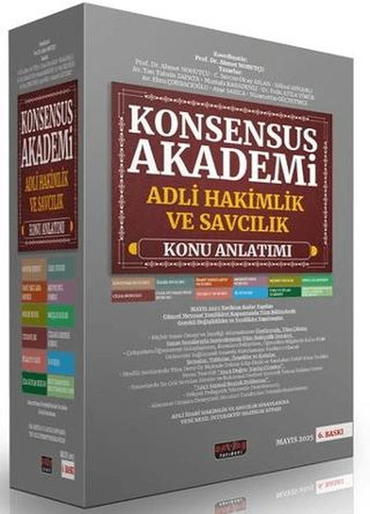 KONSENSUS Akademi Adli Hakim ve Savcılık Sınavı Konu Anlatımı | Savaş Yayınevi (Ciltsiz)