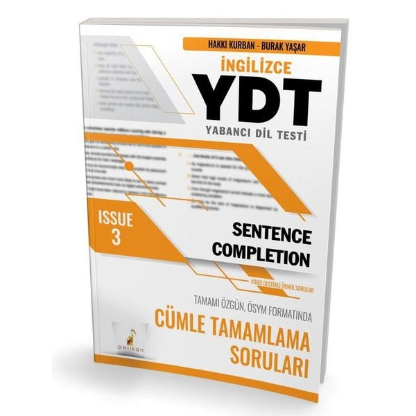 YDT İngilizce Sentence Completion Issue 3 | Pelikan Yayınları (İnce Kapak)