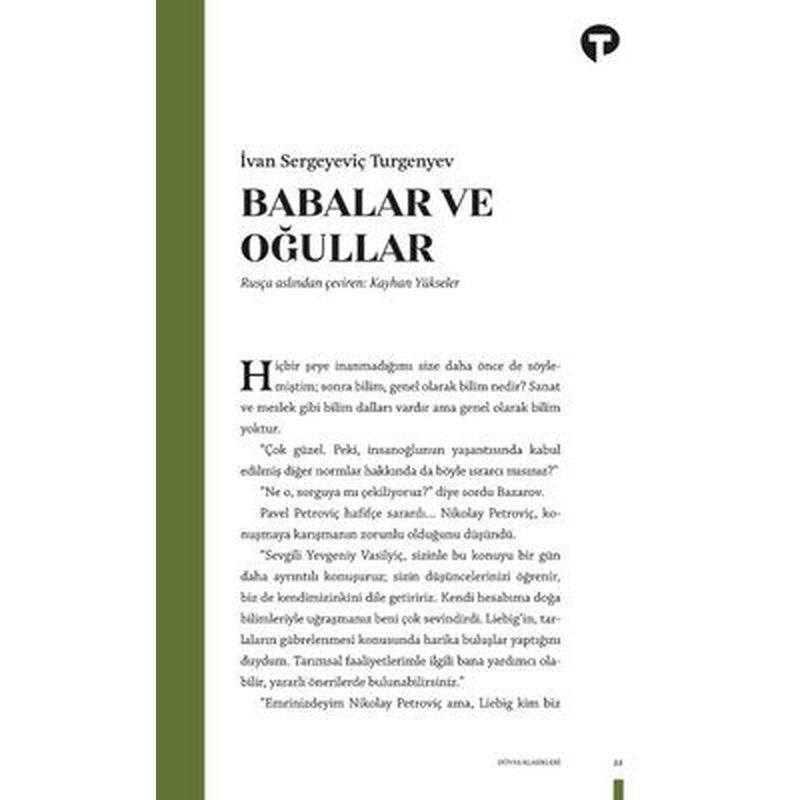 Babalar ve Oğullar | Turkuvaz Kitap
