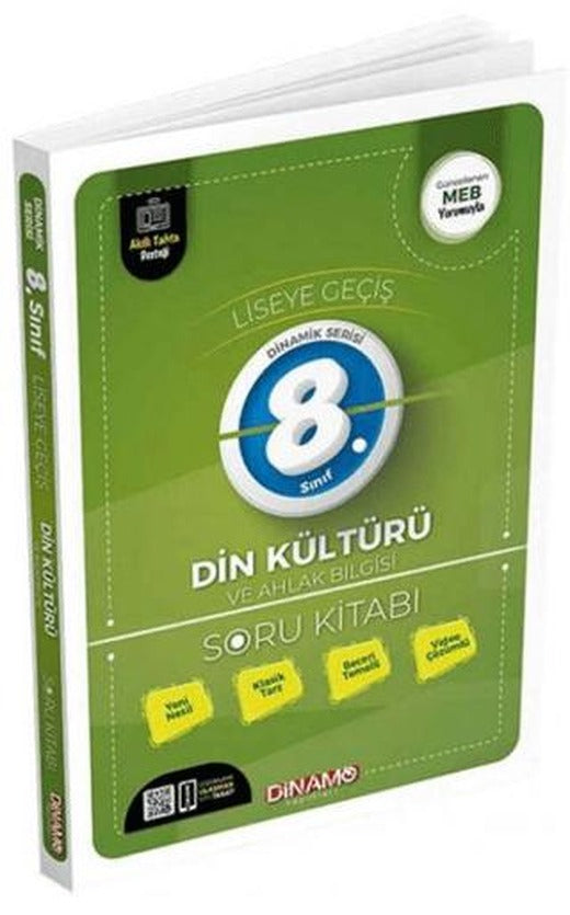 8. Sınıf Din Kültürü ve Ahlak Bilgisi Soru Kitabı Video Çözümlü | Dinamo Yayınları (Ciltsiz)