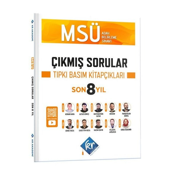 MSÜ Çıkmış Sorular Son 8 Yıl Tıpkı Basım Kitapçıkları | KR Akademi (İnce Kapak)