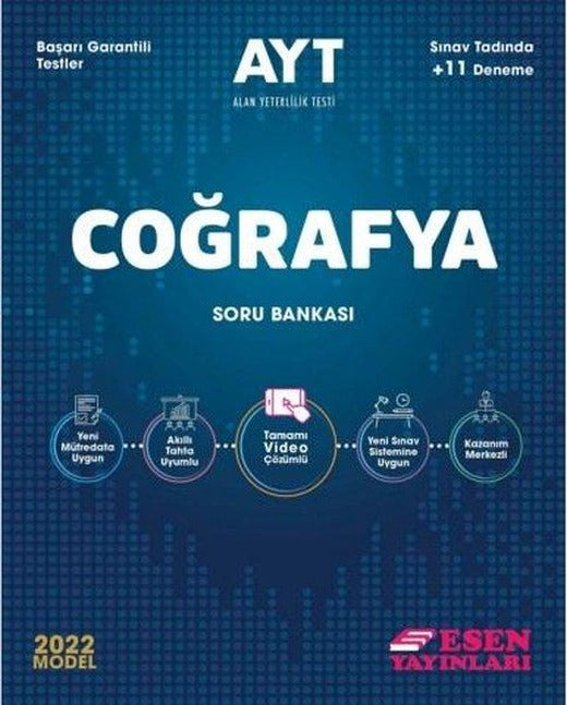 2022 AYT Coğrafya Soru Bankası | Esen Yayıncılık - Eğitim (İnce Kapak)