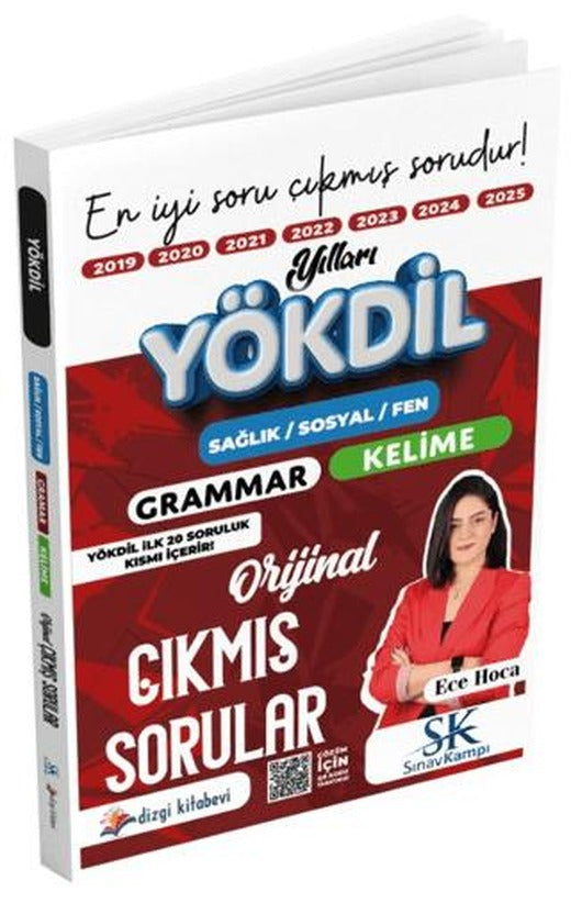 Sınav Kampı YÖKDİL Grammar Kelime Tamamı Video Çözümlü Orijinal Çıkmış Sorular | Dizgi Kitap (Ciltsiz)
