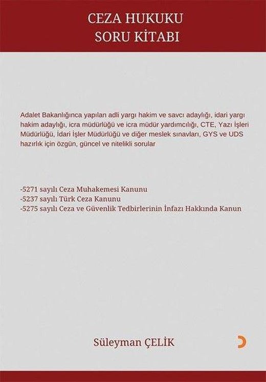 Ceza Hukuku Soru Kitabı | Cinius (İnce Kapak)