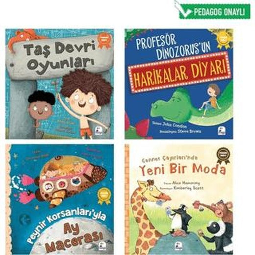 Pedagog Onaylı Uyku Vakti Hikayeleri Seti 4 (4 Kitap) | İndigo Çocuk (Ciltsiz)