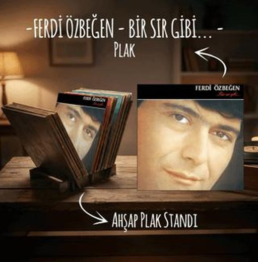 Ferdi Özbeğen - Bir Sır Gibi Plak ve Ahşap Plak Standı | Plak