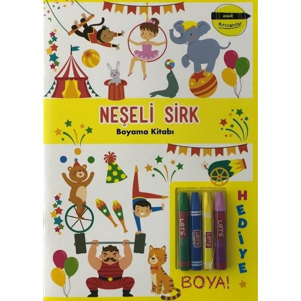 Minik Ressamlar - Neşeli Sirk Boyama Kitabı | Doğan ve Egmont Yayıncılık