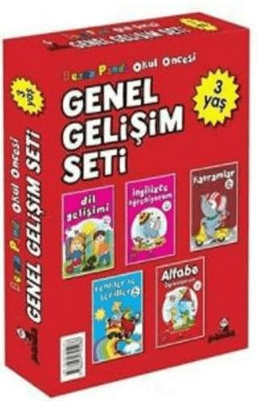 Okul Öncesi 3 Yaş Genel Gelişim Seti (5 Kitap) | Beyaz Panda Yayınları (Ciltsiz)