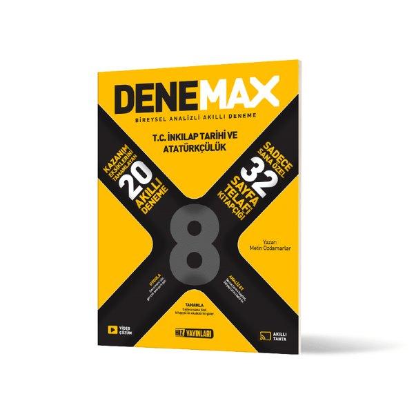 Denemax 8. Sınıf İnkılap Tarihi 20'Lı Akıllı Deneme | Hız Yayınları (İnce Kapak)  - Resim 1