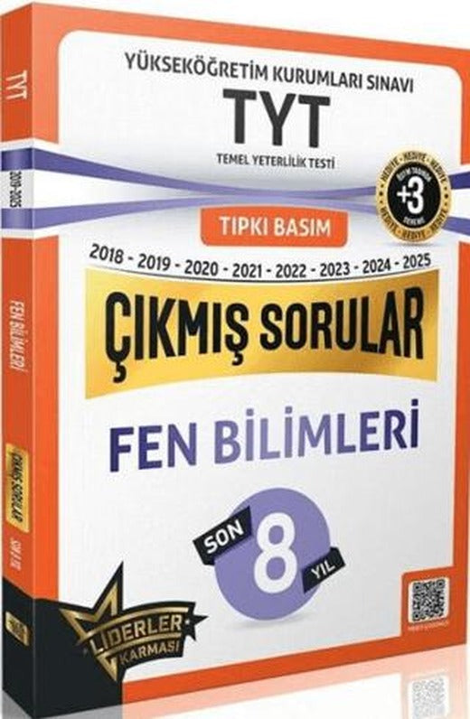 TYT Fen Bilimleri Son 8 Yıl Çıkmış Sorular | Liderler Karması Yayınları (Ciltsiz)