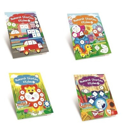 Numaralı Çıkartma Kitabım Seti-4 Kitap Takım | Selimer