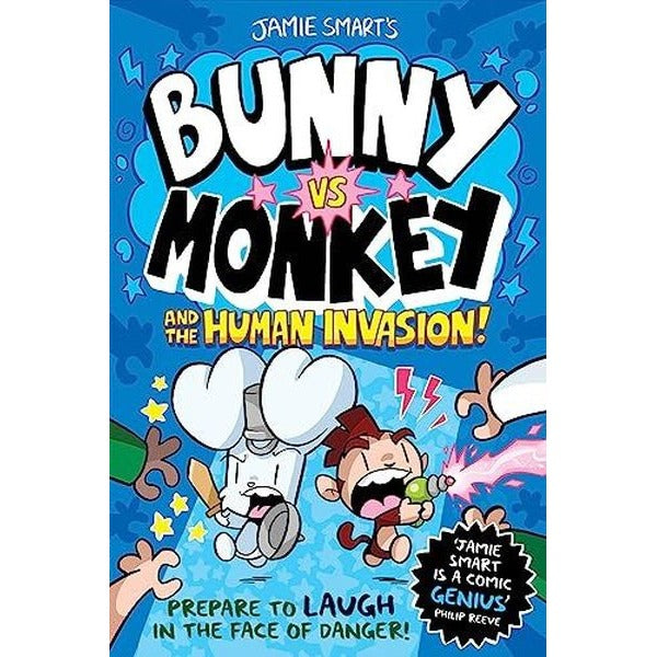 Bunny vs Monkey and the Human Invasion (Bunny vs Monkey) | David Fickling Books (İnce Kapak)