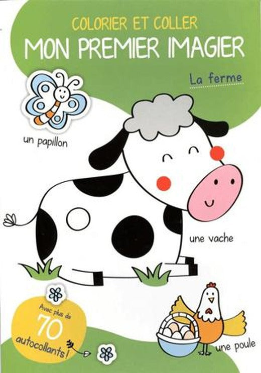 Colorier Et Coller Mon Premier İmagier: La Ferme | Tam Tam (Ciltsiz)