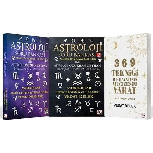 Astroloji Seti - 3 Kitap Takım | Az Kitap