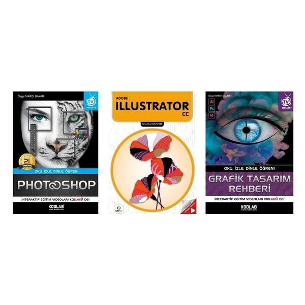 Grafik Tasarım Seti (3 Kitap Takım) | Kodlab Yayın Dağıtım (Ciltsiz)