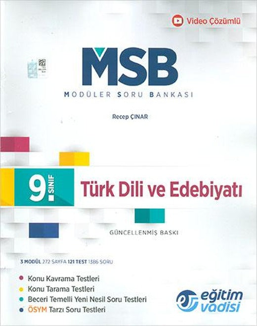 Eğitim Vadisi 9.Sınıf Türk Dili ve Edebiyatı MSB Modüler Soru Bankası 2024 öncesi müfredat