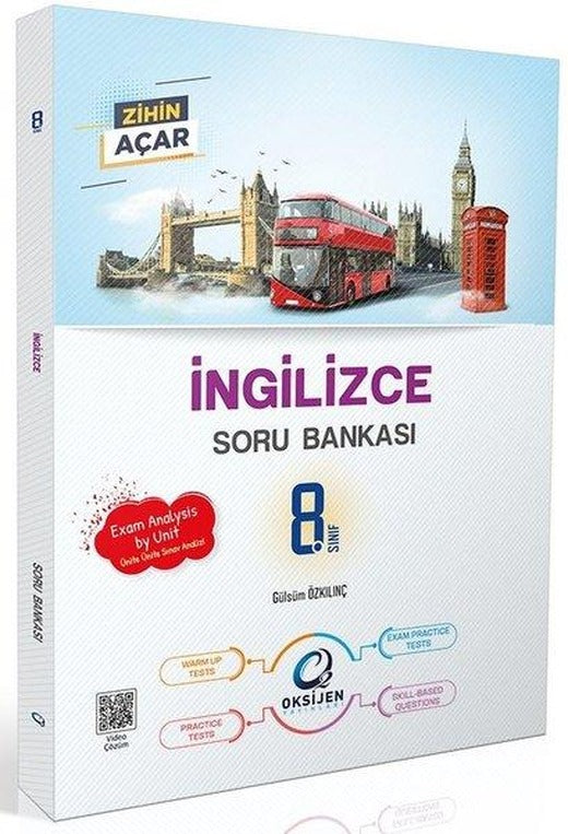 Oksijen 8. Sınıf İngilizce Soru Bankası | Oksijen Yayınları - Eğitim (İnce Kapak)