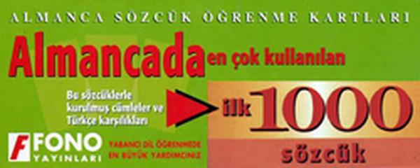 Almancada  İlk 1000 Sözcük Kartları - Kutulu | Fono Yayınları (İnce Kapak)  - Resim 1