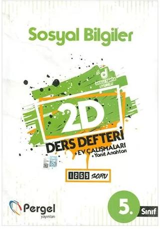 5. Sınıf Sosyal Bilgiler 2D Ders Defteri Ev Çalışmaları | Pergel Yayınları (Ciltsiz)  - Resim 1