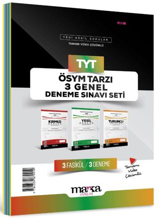 2025 TYT ÖSYM Tarzı 3 Genel Deneme Sınavı Seti Tamamı Video Çözümlü | Marka Yayınları (Ciltsiz)  - Resim 1