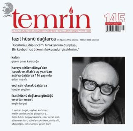 Temrin Düşünce ve Edebiyat Dergisi Sayı: 145 Eylül - Ekim 2025 | Temrin Dergisi (Ciltsiz)