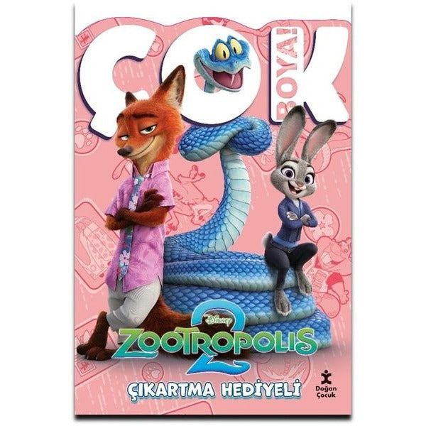 Disney Zootropolis 2 - Çok Boya! Çıkartmalı Dev Boyama Kitabı | Doğan Çocuk (İnce Kapak)