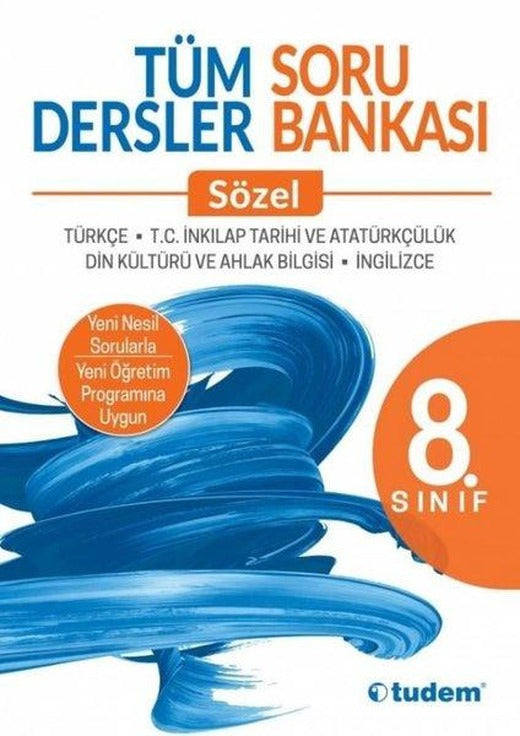 8.Sınıf Tüm Dersler Sözel Soru Bankası | Tudem Yayınları - Ders Kitapları (İnce Kapak)