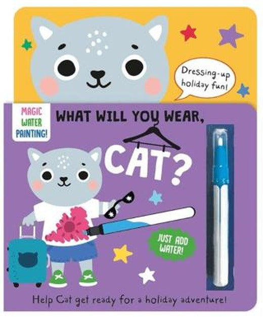 What Will You Wear - Cat-Magic Water Painting Book | IMAGINE THAT (Ciltli)