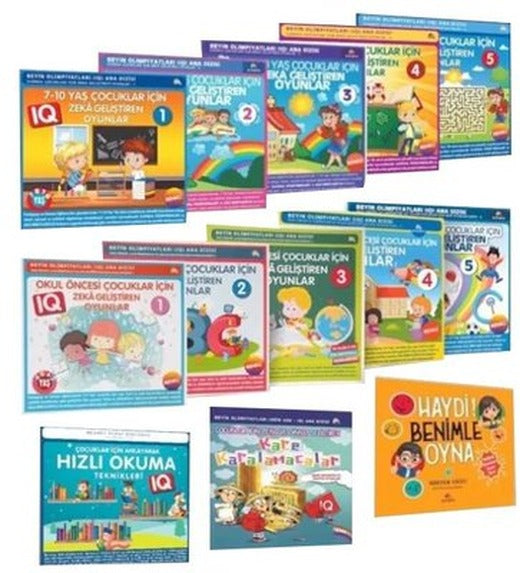 6-12 Yaş ve Üstü Çocuklar İçin Zeka Geliştiren Oyunlar - 13 Kitap Takım | Ekinoks