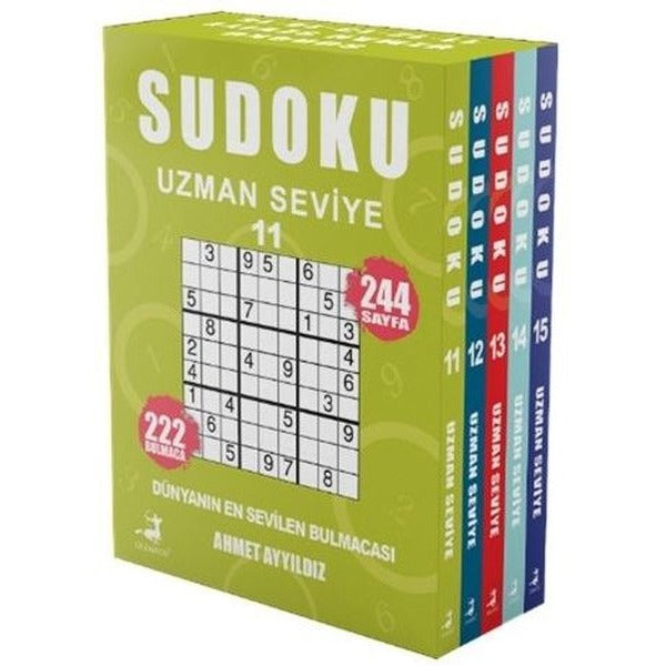 Sudoku - Uzman Seviye Seti - 5 Kitap Takım 11 - 12 - 13 - 14 - 15 | Olimpos Yayınları (İnce Kapak)